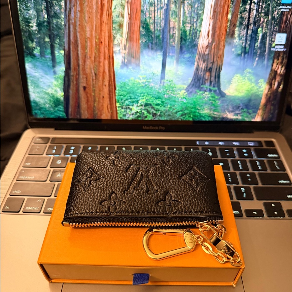 Louis Vuitton Black monogram key pouch